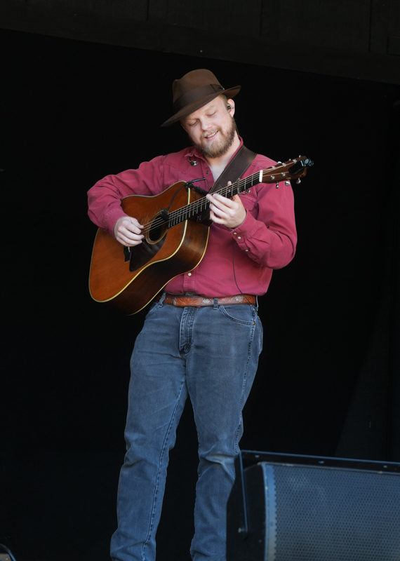 Zeb Snyder with Appalachian Road Show at the 2026 Smoky Mountains Bluegrass Festival - photo © Jeff Lahr