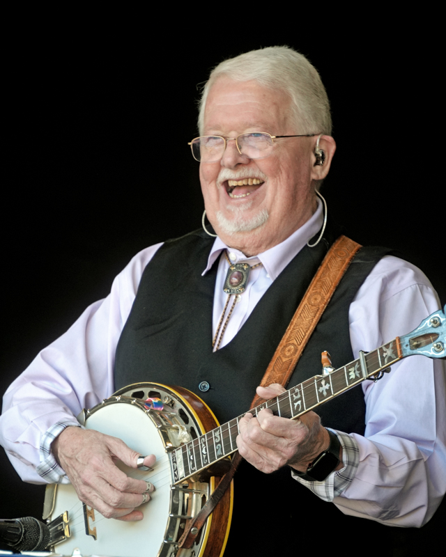 Marc Pruett with Balsam Range at the 2026 Smoky Mountains Bluegrass Festival - photo © Jeff Lahr