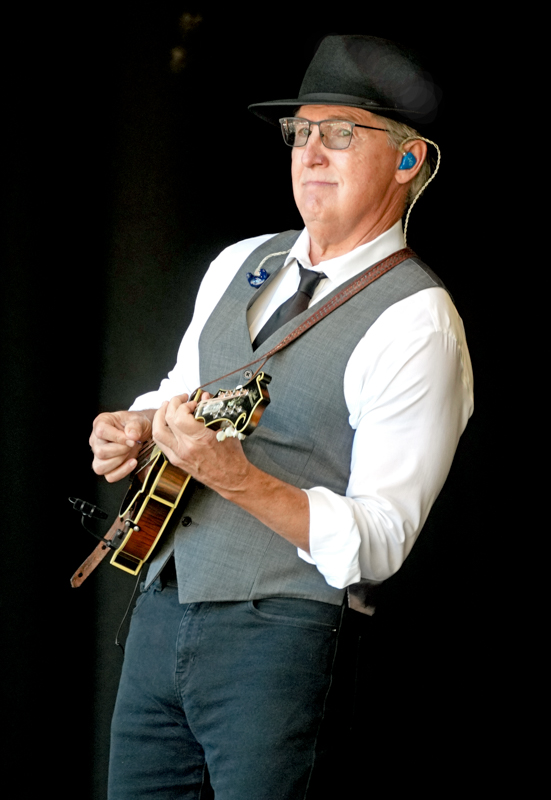 Alan Bibey with Balsam Range at the 2026 Smoky Mountains Bluegrass Festival - photo © Jeff Lahr