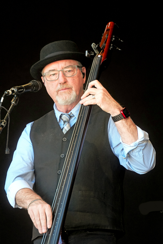 Tim Surrett with Balsam Range at the 2026 Smoky Mountains Bluegrass Festival - photo © Jeff Lahr