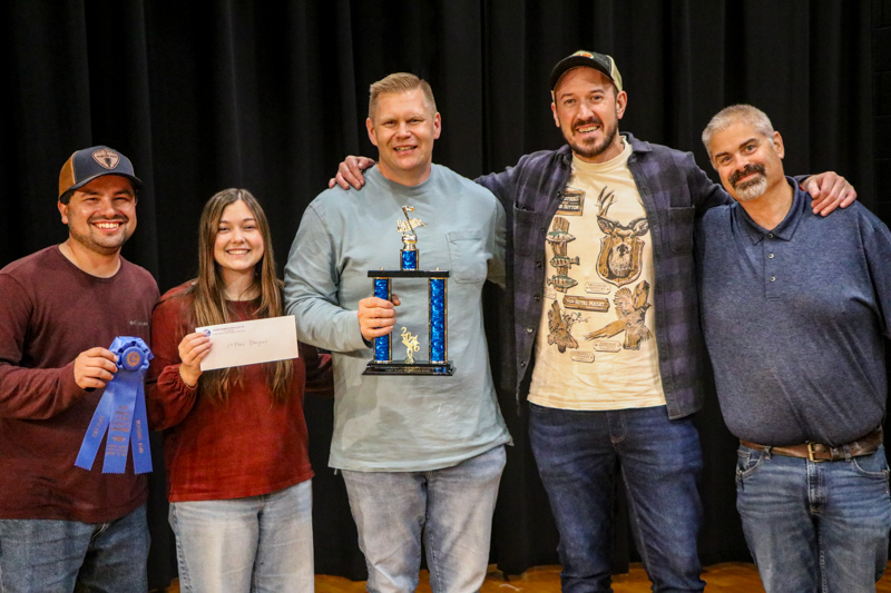 The Hen and the Hound, 1st place Adult Bluegrass Band at the 2026 Granite Quarry Fiddlers' Convention - photo © G. Nicholas Hancock