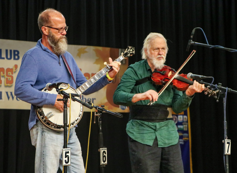 Tom Hyatt and Allen McCanless at the 2026 Granite Quarry Fiddlers' Convention - photo © G. Nicholas Hancock