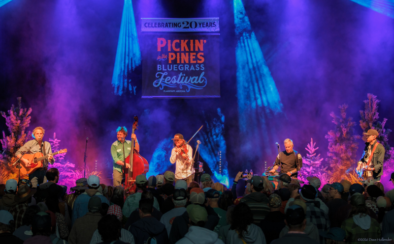 Infamous Stringdusters at Pickin' in the Pines '26 - photo © Dave Hollender