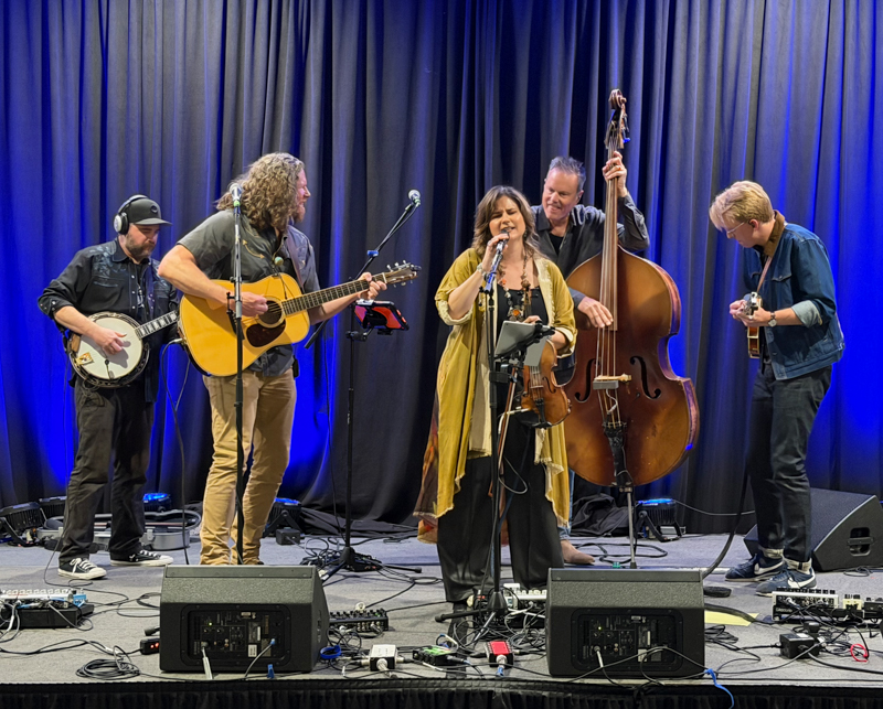 Wood Box Heroes showcasing at World of Bluegrass 2026 - photo © Elizabeth Loring